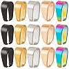 50Pcs 5 Colors 304 Stainless Steel Snap on Bails STAS-SC0005-57-1