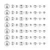 60Pcs 9 Styles 925 Sterling Silver Beads STER-PH0003-29-6