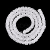 Transparent Frosted Glass Beads Strands GLAA-N072-01A-A01-2