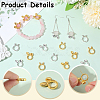 80Pcs 4 Styles Alloy Bead Frame FIND-SC0017-78-5