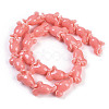 Synthetic Coral Dyed Carved Beads Strands CORA-K009-03-2