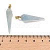 Natural Aquamarine Pointed Pendants G-D089-01G-08-3