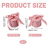 2Pcs Round Velvet Ring Boxes & Pendant Boxes Sets VBOX-CA0001-04B-2
