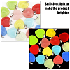 16Pcs 8 Colors Synthetic Luminous Stone Pendants G-CA0001-69-3