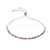 Cubic Zirconia Tennis Bracelet BJEW-T020-03B-01P-1