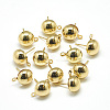Brass Stud Earring Findings X-KK-T032-004G-2