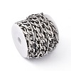 Tarnish Resistant 304 Stainless Steel Figaro Chains CHS-G022-01P-4