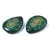 Synthetic Malachite Pendants G-T122-73G-4