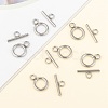 Tarnish Resistant 304 Stainless Steel Toggle Clasps STAS-F114-04P-B-6