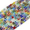 Handmade Millefiori Glass Bead Strands LAMP-J039-6mm-M-1