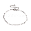 Non-Tarnish 304 Stainless Steel Curb Chain Bracelet for Men Women BJEW-E031-15P-02-1