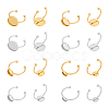 24Pcs 8 Styles Stainless Steel Ring Components STAS-UN0047-48-1
