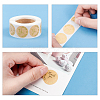 1 Inch Thank You Sticker Self-Adhesive Kraft Paper Gift Tag Stickers DIY-GL0001-05-11-5