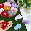 28Pcs 7 Colors Wool Felt Ball AJEW-SC0031-37A-3