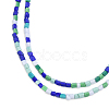 Opaque Spray Painted Glass Bead Strands GLAA-N047-05C-3