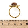 Oval Synthetic Goldstone Finger Rings RJEW-M063-01G-19-3