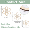 3Pcs Natural Wood Pendants Sets WOOD-WH20002-04B-2