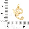 Brass Micro Pave Clear Cubic Zirconia Pendants CU-CBA7939-01Y-G-3