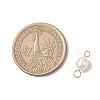 Natural Cultured Freshwater Pearl Rice Connector Charms PALLOY-JF04186-02-3