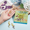 6Pcs 6 Style Alloy Enamel Fish & Maneki Neko Pendant Decorations HJEW-PH01618-4