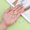 Tarnish Resistant Crescent Moon Stainless Steel Charms Pendants STAS-Q168-06-4