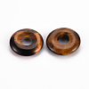 Natural Tiger Eye Pendants G-T122-66D-2