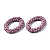 Spray Painted CCB Plastic Linking Rings CCB-Q091-011D-3