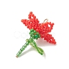 Glass Seed Beaded Pendants PALLOY-MZ01283-02-3