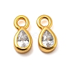 Real 18K Gold Plated 925 Sterling Silver Charms STER-K176-03D-G-2