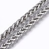 Tarnish Resistant 304 Stainless Steel Wheat Chains STAS-P219-05-B-1
