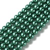 Eco-Friendly Dyed  Glass Pearl Round Bead Strands HY-A002-8mm-RB118-1