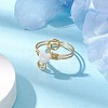 Natural Shell Cuff Ring RJEW-JR00645-02-2