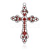 Tibetan Style Alloy Rhinestone Big Pendants RB-J158-10AS-1