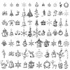 74Pcs 73 Style Tibetan Style Alloy Pendants FIND-YW0003-37-1