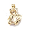 Brass Micro Pave Cubic Zirconia Pendants KK-M240-16-4