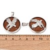 Synthetic Goldstone Pendants GG-CBA040B-02P-02-2