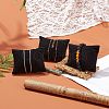 Black Rectangle Velvet Pillow Jewelry Bracelet Watch Display X-BDIS-I001-01-6