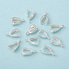 Grade AA Brass Ice Pick Pinch Bails for Pendant Making KK-M008-b-06S-NR-1