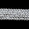 Transparent Electroplate Glass Beads Strands GLAA-F029-4mm-C13-1