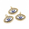 Brass Micro Pave Cubic Zirconia Pendants KK-A181-VB777-2-2