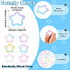 12Pcs Spray Paint Alloy Spring Gate Rings FIND-TA0010-90-4