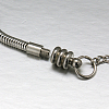 Tarnish Resistant 304 Stainless Steel European Round Snake Chains Bracelets STAS-J015-08-2