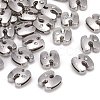 Letter Slider Beads for Watch Band Bracelet Making X-ALRI-O012-H-NR-2