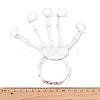 Halloween Spray Printed Alloy Finger Ring Stretch Bracelets LS-BJEW-P367-02-3