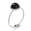 Ion Plating(IP) 304 Stainless Steel Ring RJEW-B059-02P-04-1