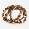 Electroplate Transparent Glass Beads Strands EGLA-A034-T4mm-O12-2