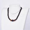 Natural Gemstone Beaded Necklaces NJEW-JN01940-5