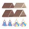 2 Sets Unfinished Wood Triangle Pendants DIY-PH0028-88-7