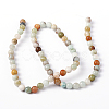 Natural Flower Amazonite Round Bead Strands X-G-D608-6mm-5