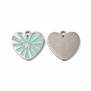 316L Surgical Stainless Steel Charms STAS-H213-24P-1
